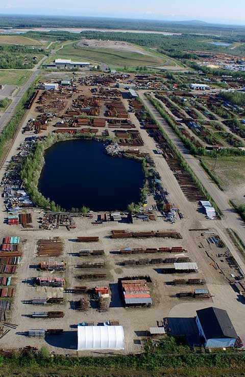 50 acres of steel inventory in Alaska